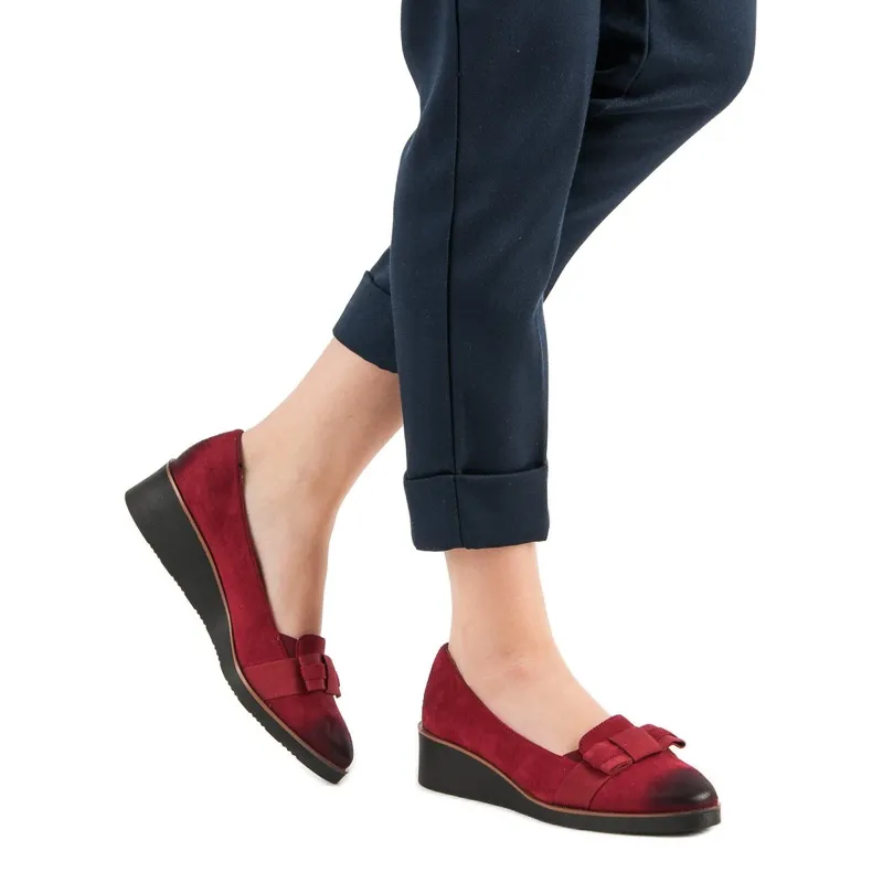 Pumps met strik VINCEZA rood