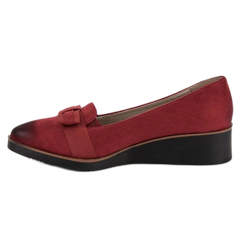 Pumps met strik VINCEZA rood