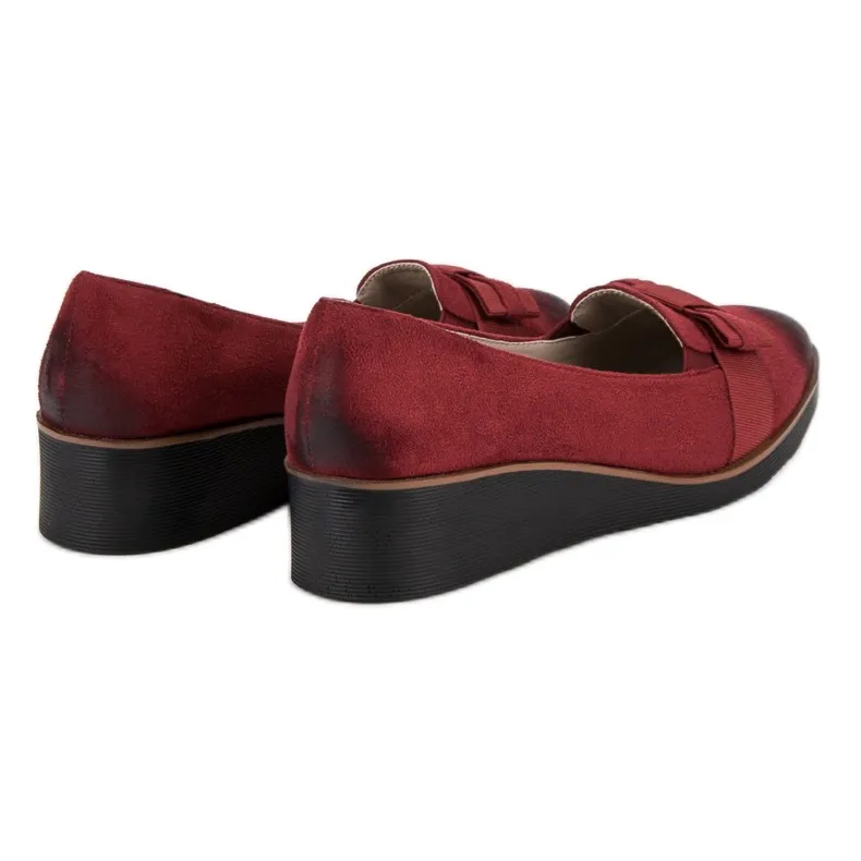 Pumps met strik VINCEZA rood