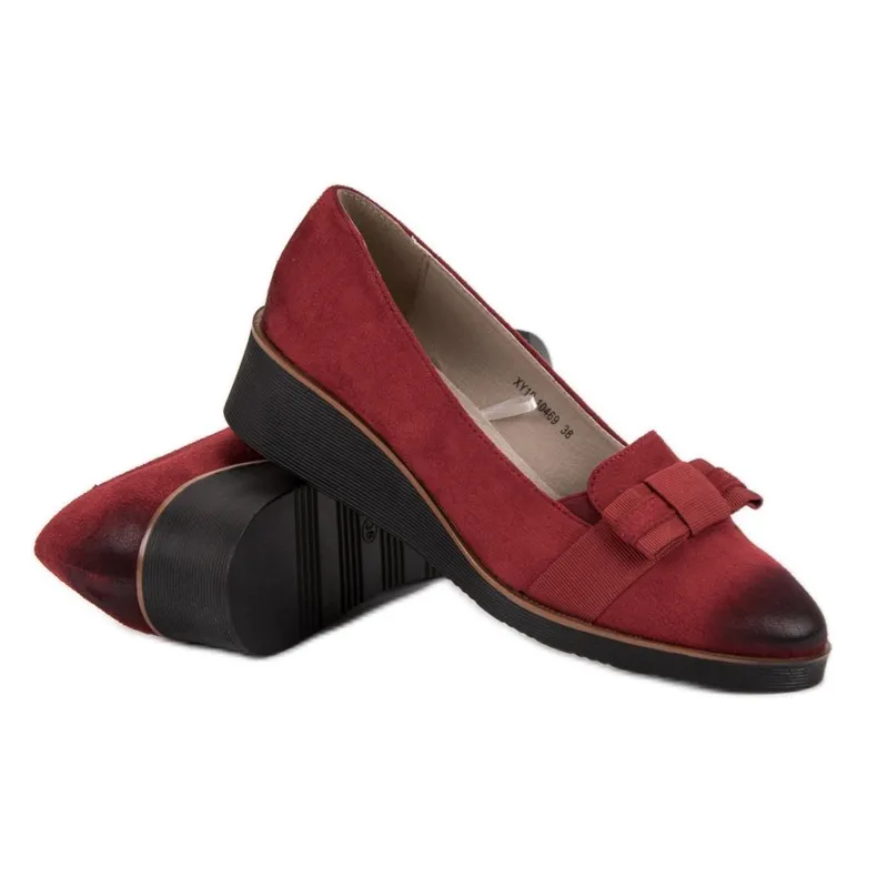 Pumps met strik VINCEZA rood