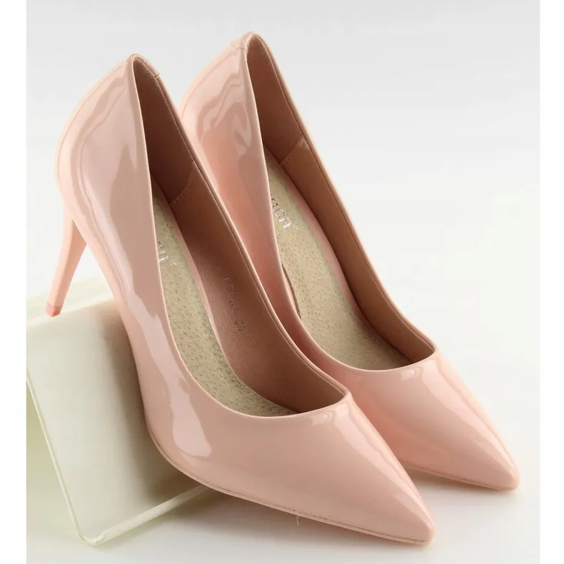 PUMPS VOOR DAMES, ROZE GELAKT LEI83 PINK