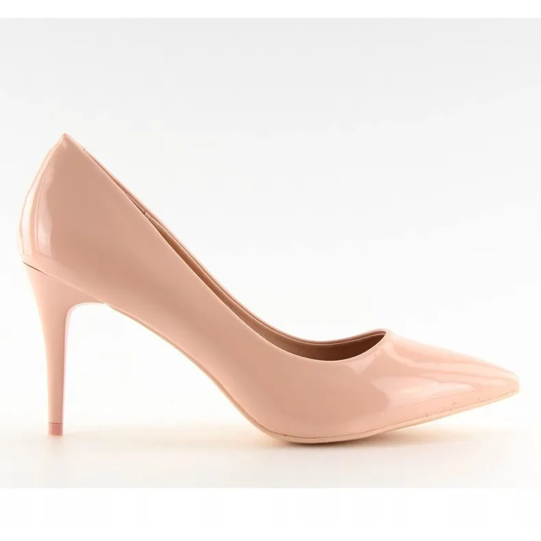 PUMPS VOOR DAMES, ROZE GELAKT LEI83 PINK