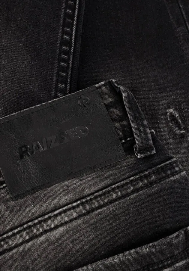 Raizzed skinny jeans Tokyo Crafted met slijtage vintage black Zwart Jongens Stretchdenim 110