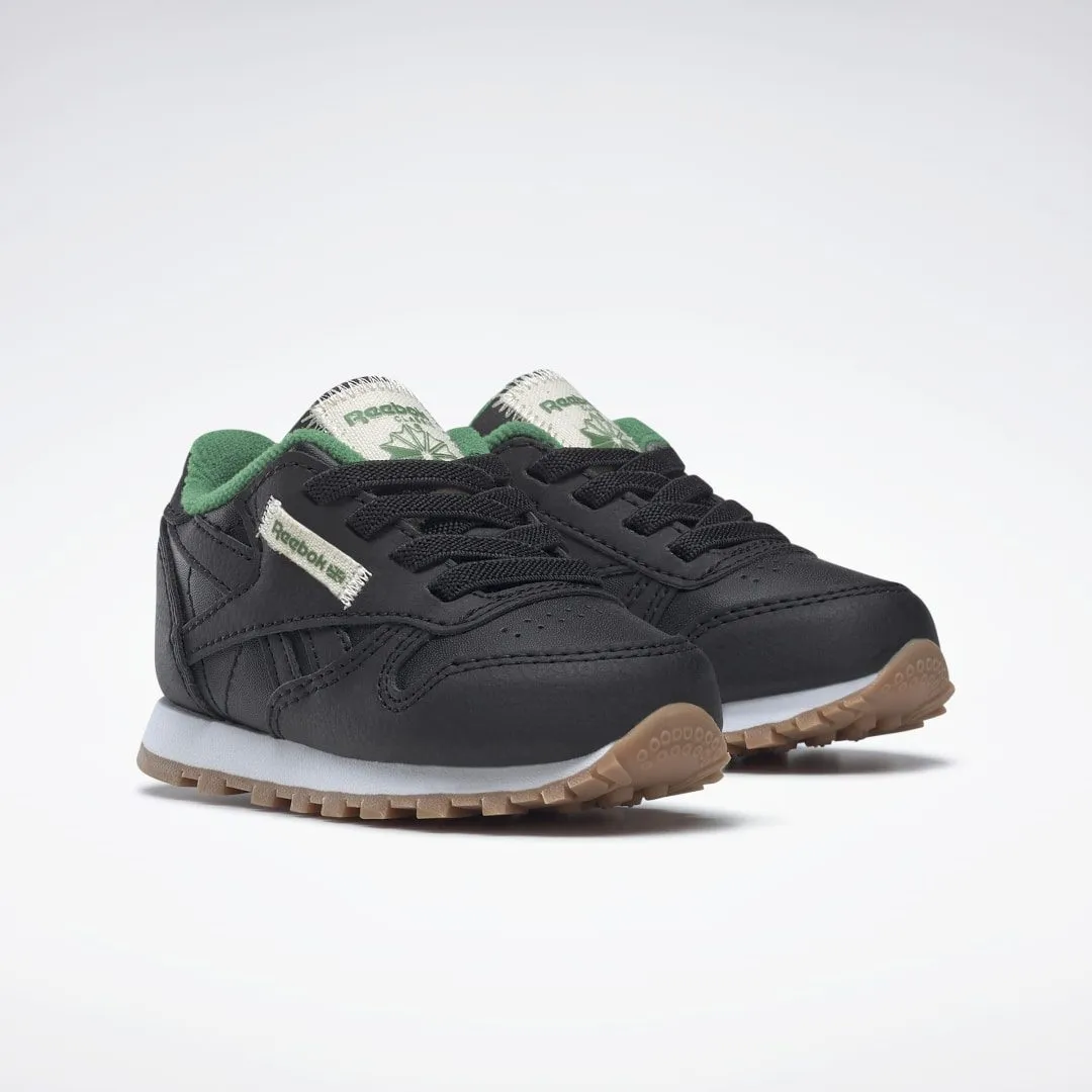 Reebok Classic Leather Schoenen Core Black / Glen Green / Cloud White