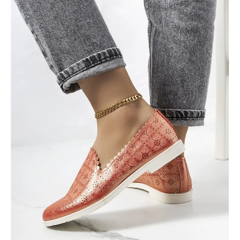 Rode loafers voor dames van Girvan rood