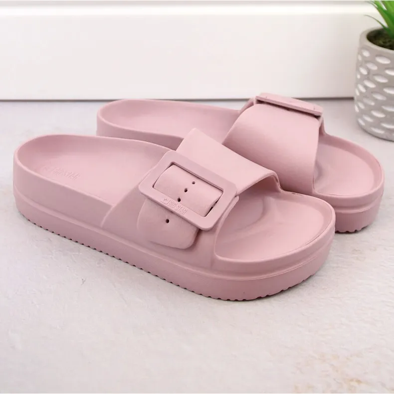 Roze platformslippers Big Star NN274A663 voor dames