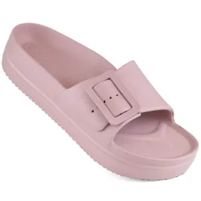 Roze platformslippers Big Star NN274A663 voor dames