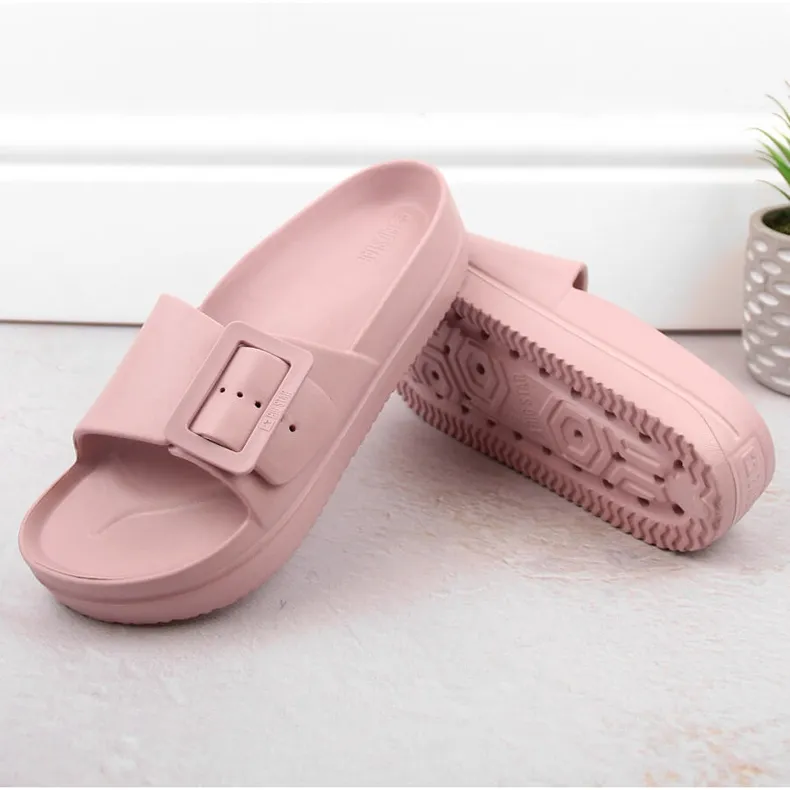 Roze platformslippers Big Star NN274A663 voor dames