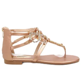 Sandalen met champagnestenen JH64P Champagne roze