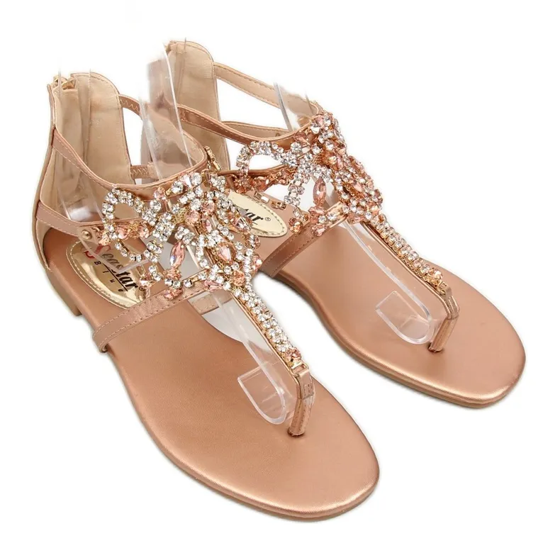 Sandalen met champagnestenen JH64P Champagne roze