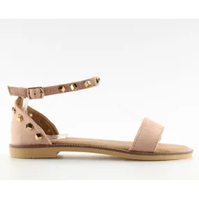 Sandalen met roze studs 117-11 roze