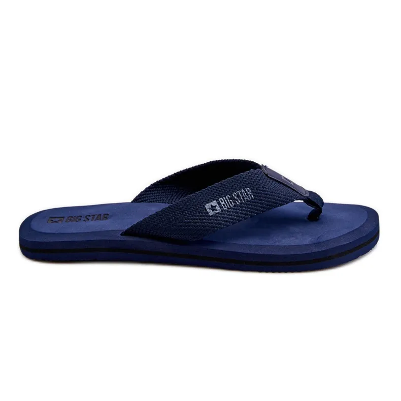 Schuimstof slippers voor heren Big Star LL174617 marineblauw