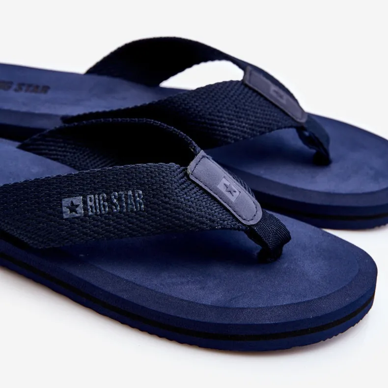 Schuimstof slippers voor heren Big Star LL174617 marineblauw