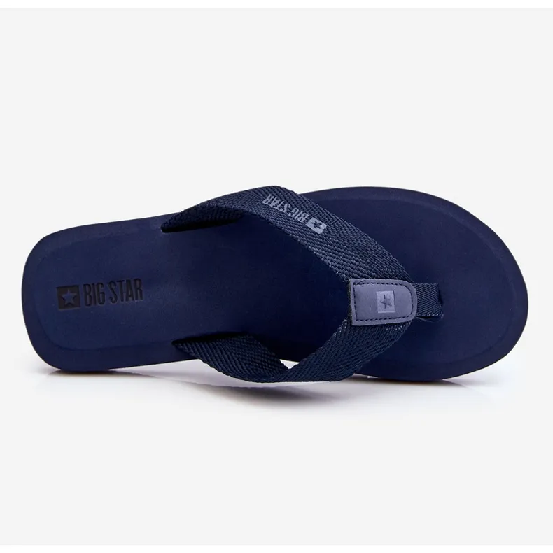 Schuimstof slippers voor heren Big Star LL174617 marineblauw