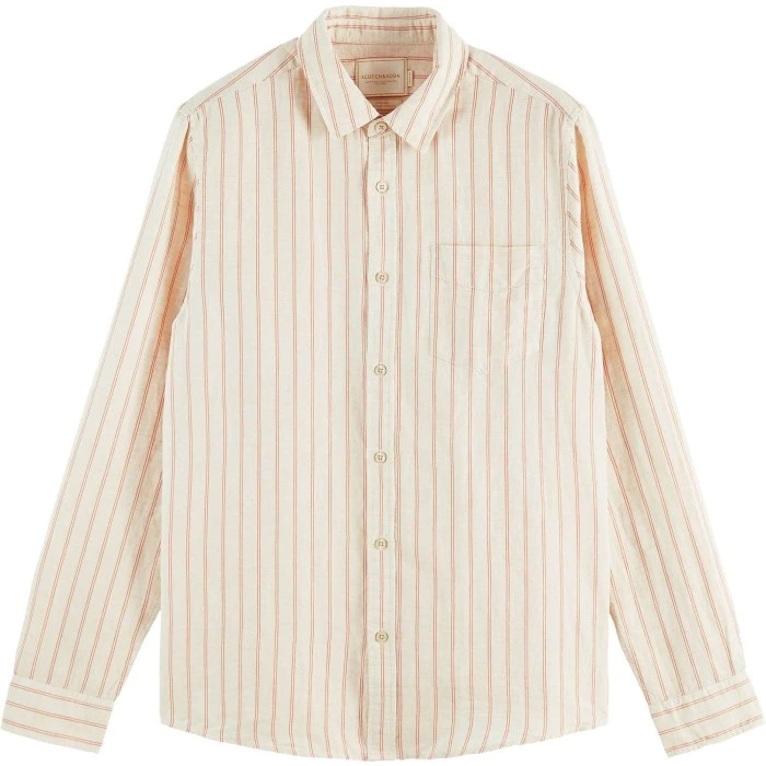 Scotch & Soda Overhemd Beige
