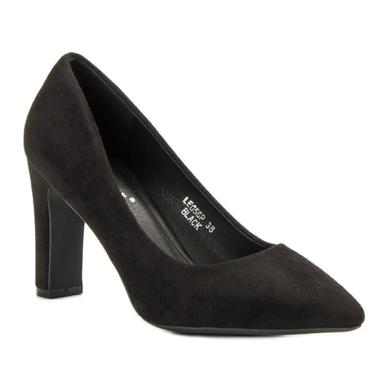 Seastar Klassieke suède pumps zwart