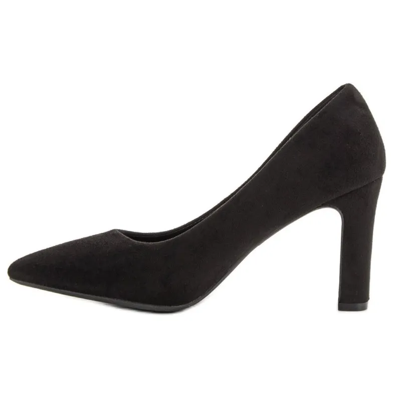 Seastar Klassieke suède pumps zwart