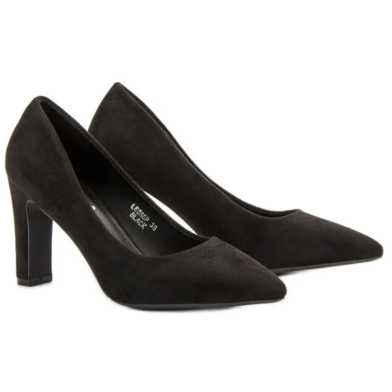 Seastar Klassieke suède pumps zwart