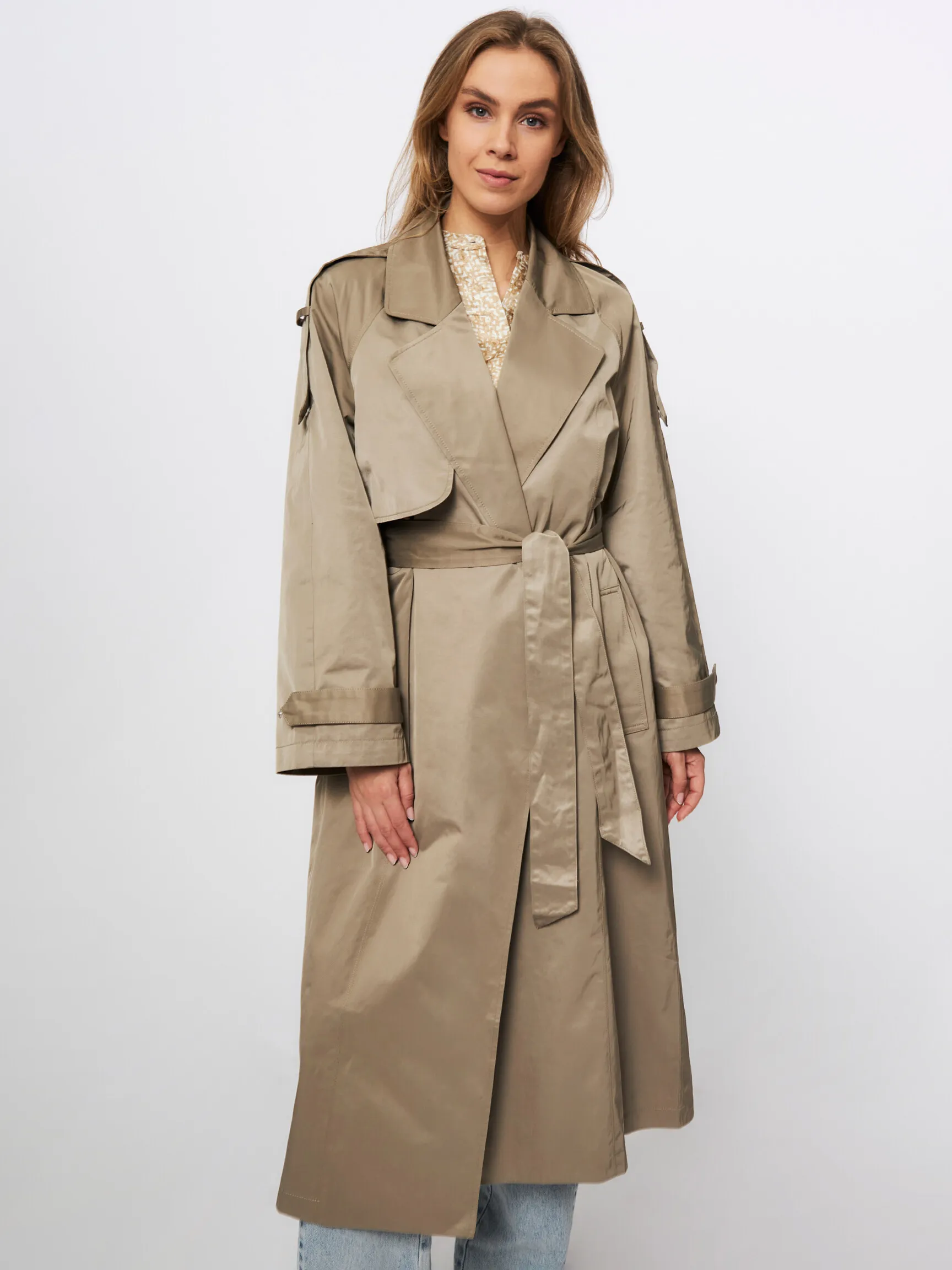 Second Female Walentin, katoenmix trenchcoat