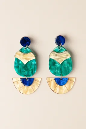 Secret scarab oorbellen