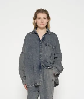 Shirt Flowy Denim Blue 