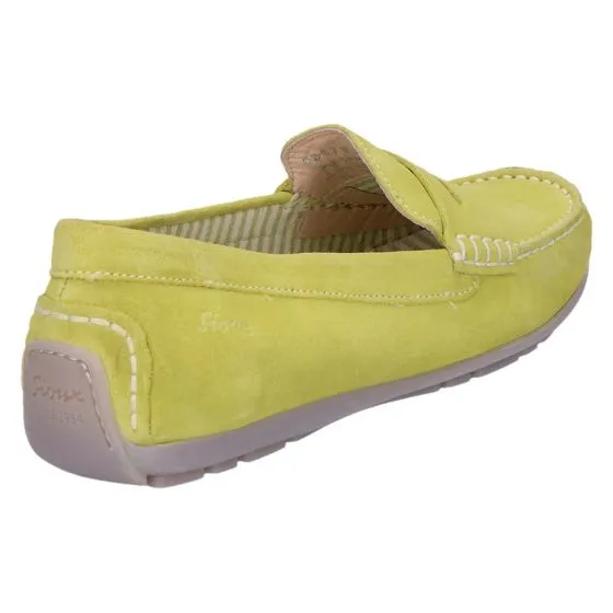 Sioux 8168679 Carmona Mocassin lime suede