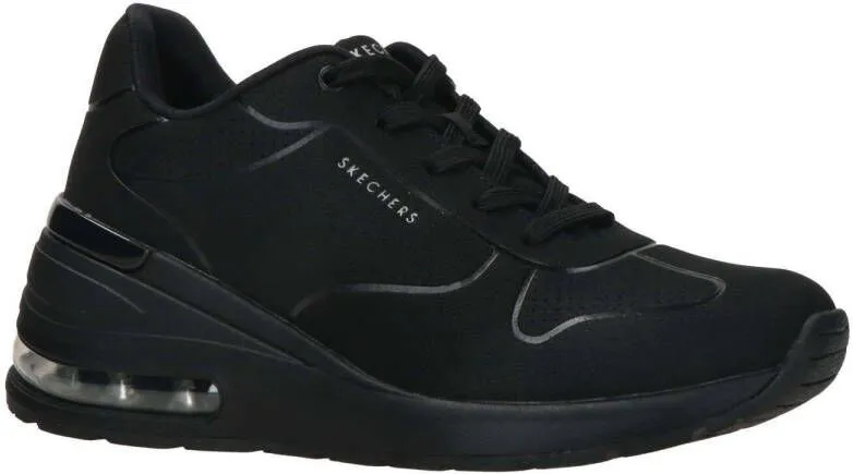 Skechers Street Million Air Lifted 155400/Bbk , Zwart, Dames