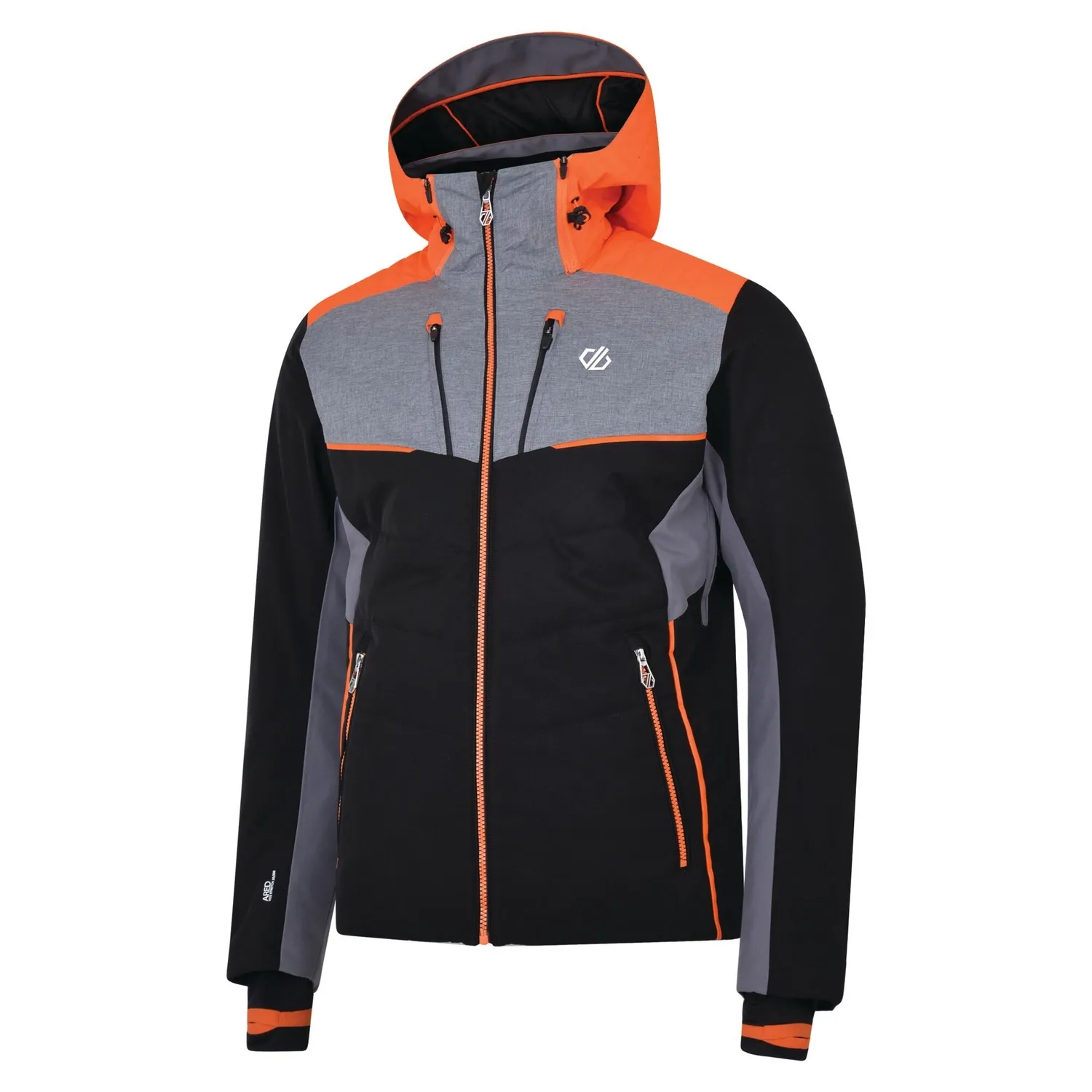 Ski Jas Dare2B Men Inherent Pro Jacket Black Clementine Orange