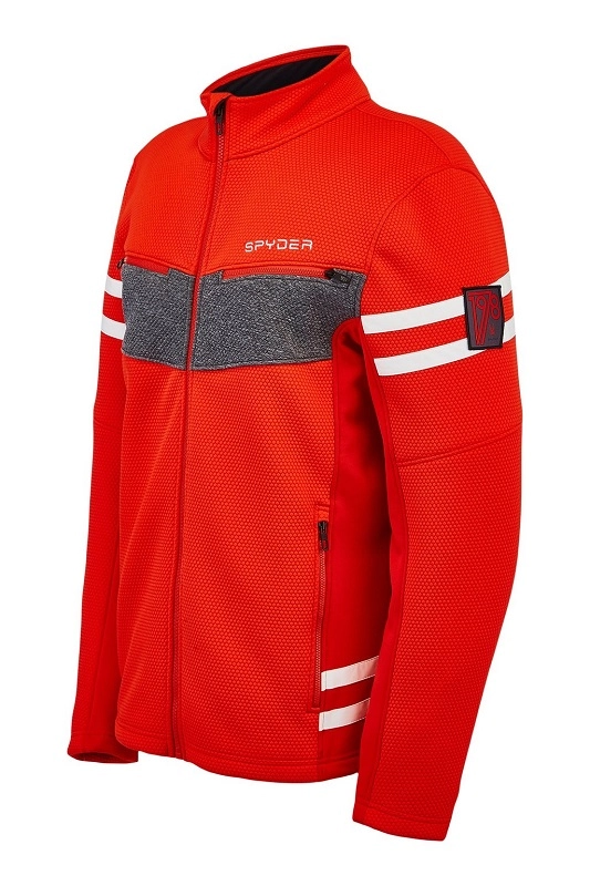 Ski Vest Spyder Men Wengen Encore Full Zip Volcano