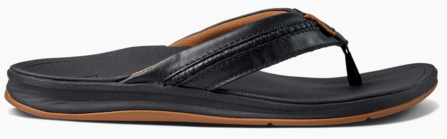 SLIPPER REEF MEN LEATHER ORTHOCOAST NOCHE