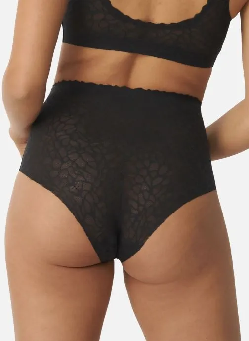      SLOGGI ZERO FEEL LACE 2.0 HIGH WAIST  ZWART   