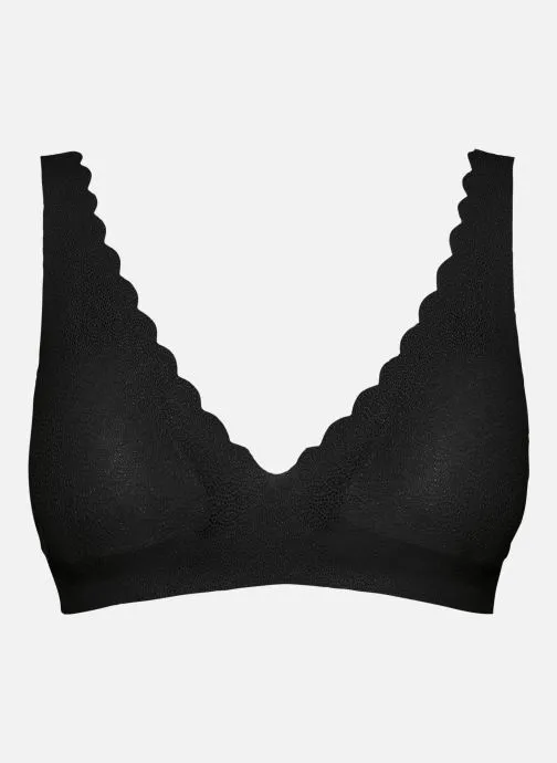      SLOGGI ZERO FEEL LACE BRALETTE  ZWART   