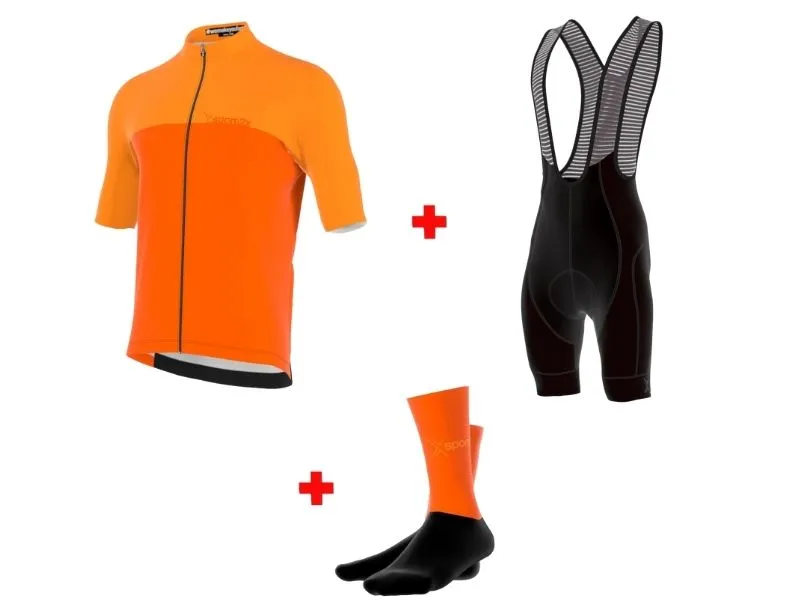 SPORT2X TPRO ICON KLEDINGSET ZOMER DAMES ORANJE