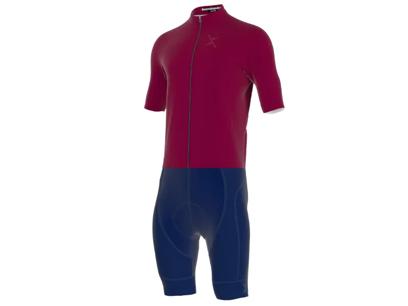 SPORT2X TPRO ICON KLEDINGSET ZOMER HEREN BORDEAUX ROOD