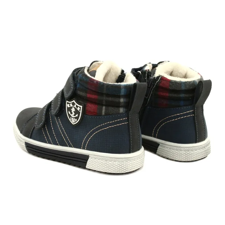 Sportschoenen geïsoleerd met bont American Club GC24 / 21 Navy Blue blauw