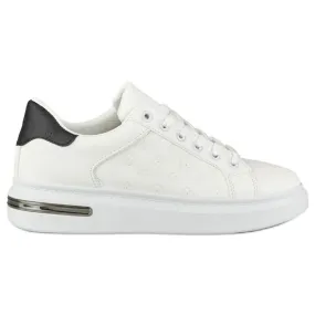 Sportschoenen met een decoratieve achterkant wit
