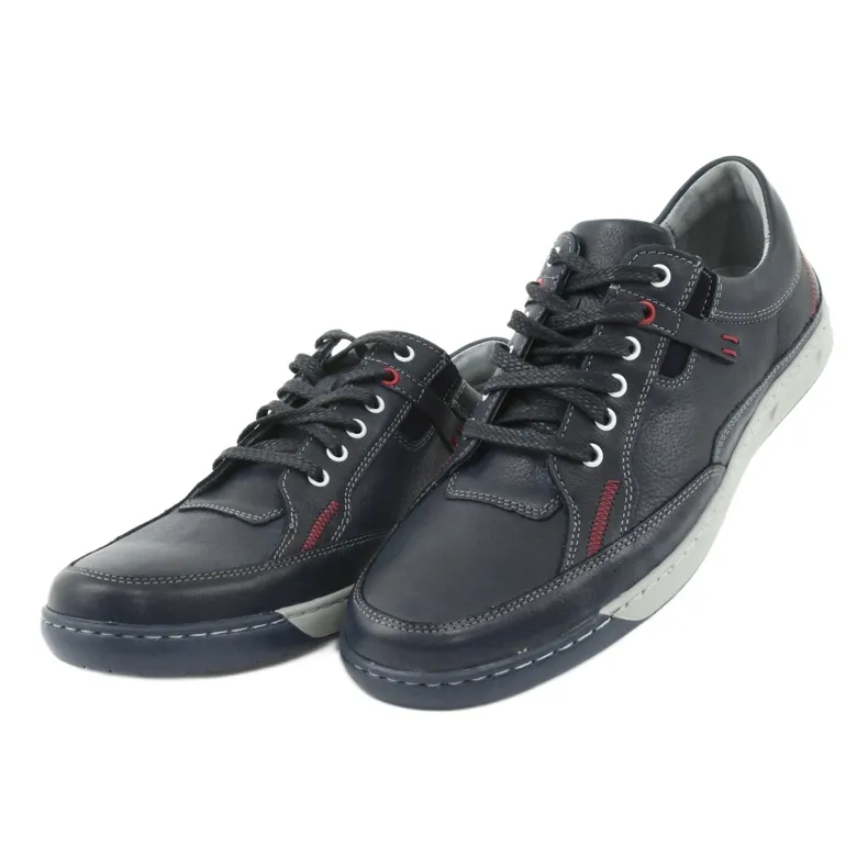 Sportschoenen met veters Riko 835 marineblauw