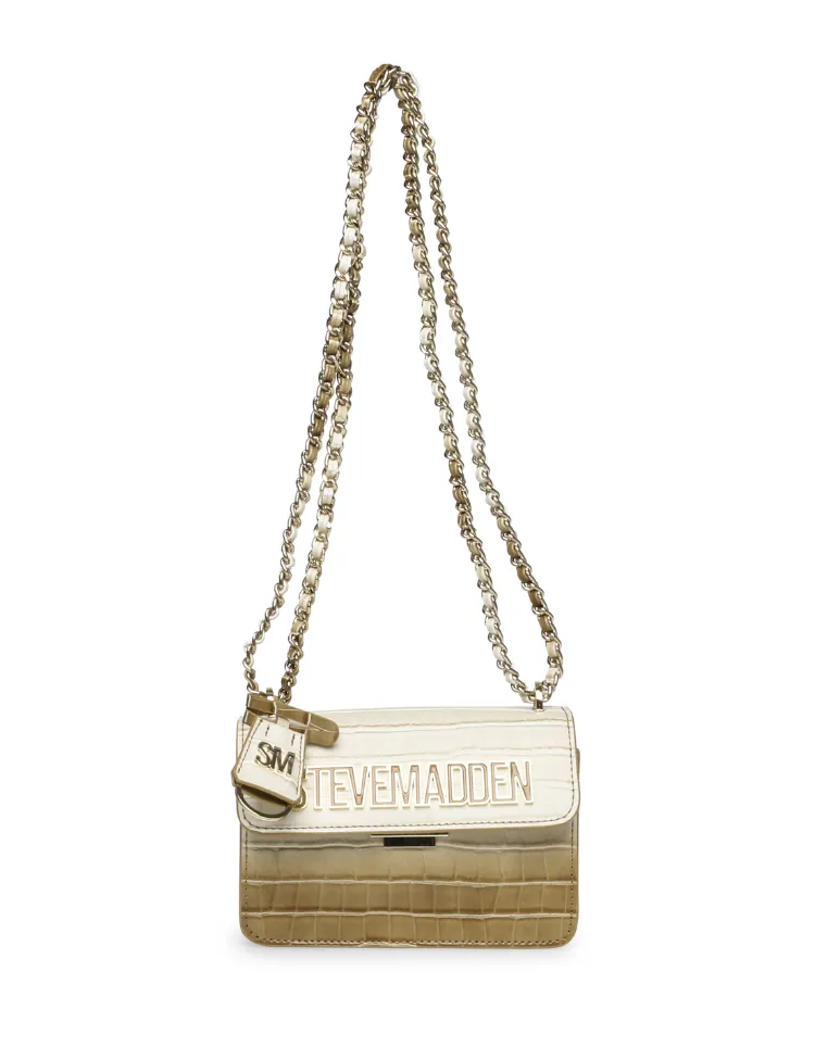 STEVE MADDEN STEVE MADDEN BZOYA CROSSBODY BAG  BEIGE/KHAKI