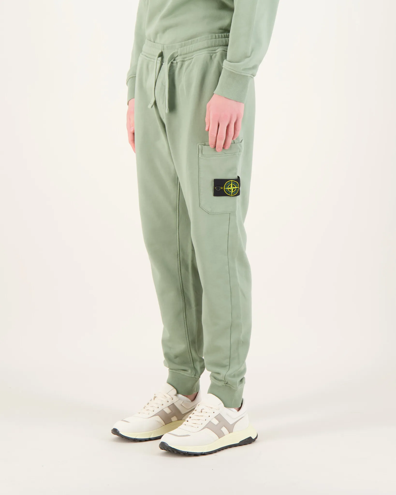 Stone Island 00011 Felpa Fleece Jogging Pants Sage