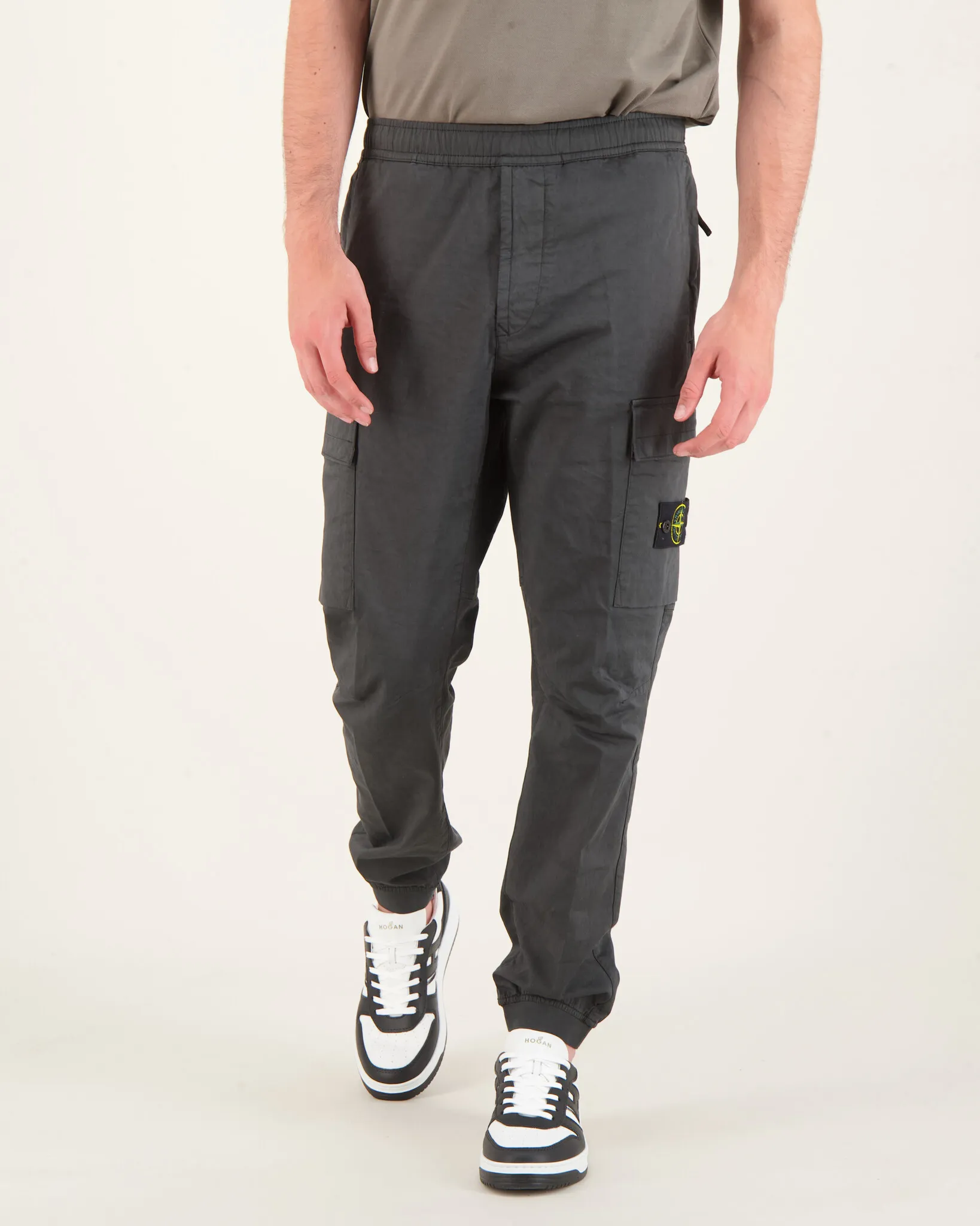 Stone Island 31314 Cargo Pants Lead Grey