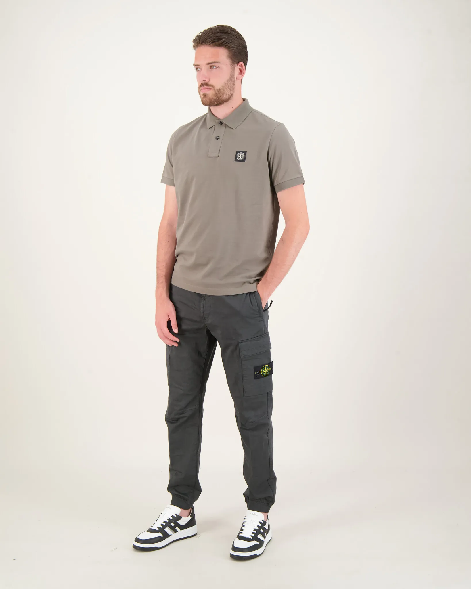 Stone Island 31314 Cargo Pants Lead Grey