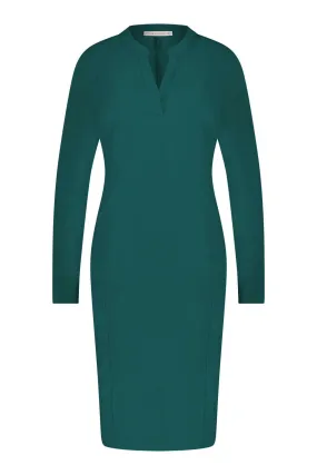 Studio Anneloes Simplicity LS dress dark green    