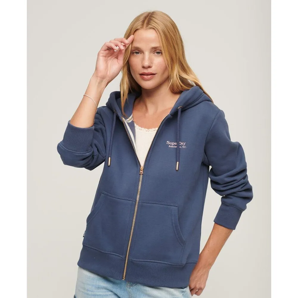 SUPERDRY  ESSENTIAL LOGO ZIP HOODIE  DAMES 