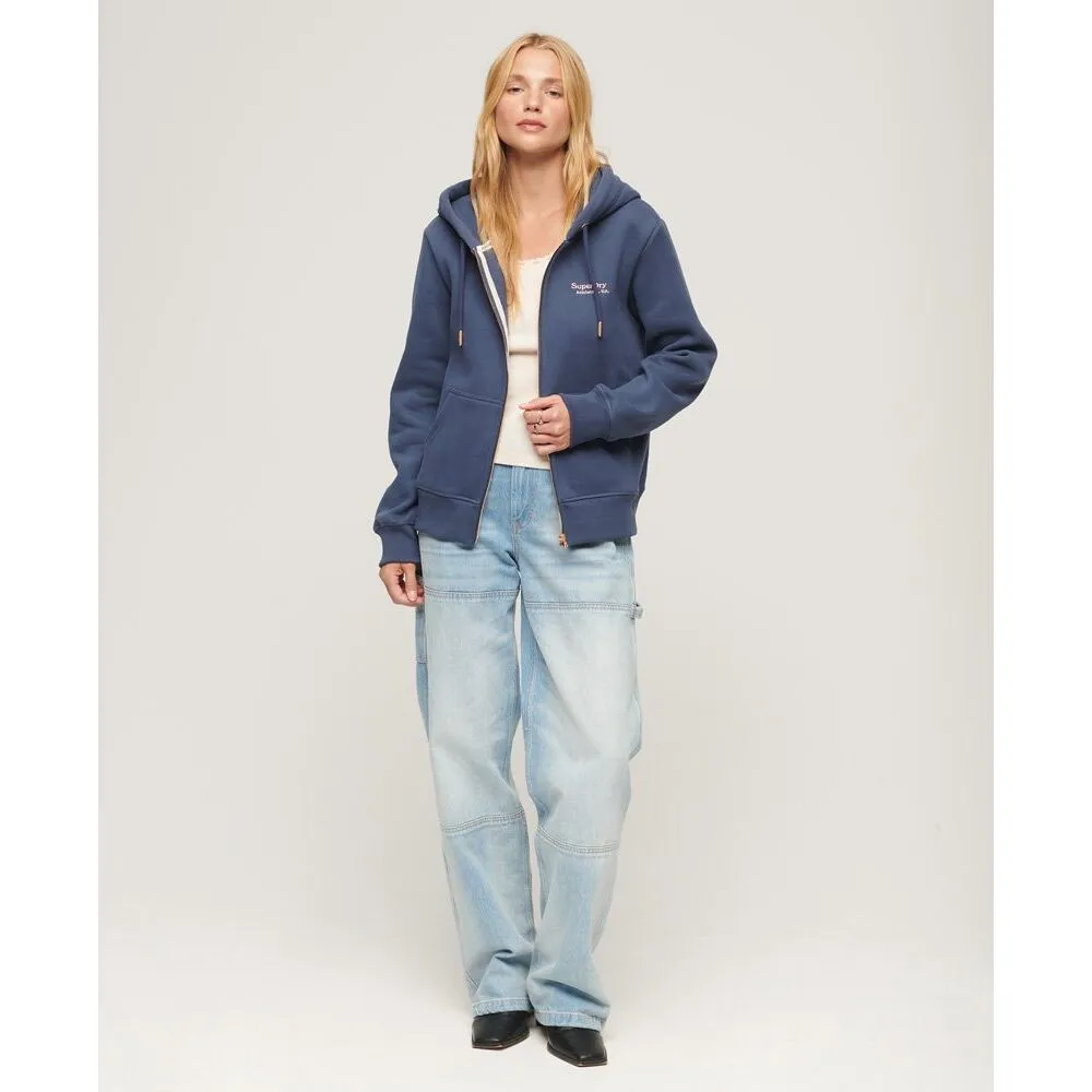 SUPERDRY  ESSENTIAL LOGO ZIP HOODIE  DAMES 