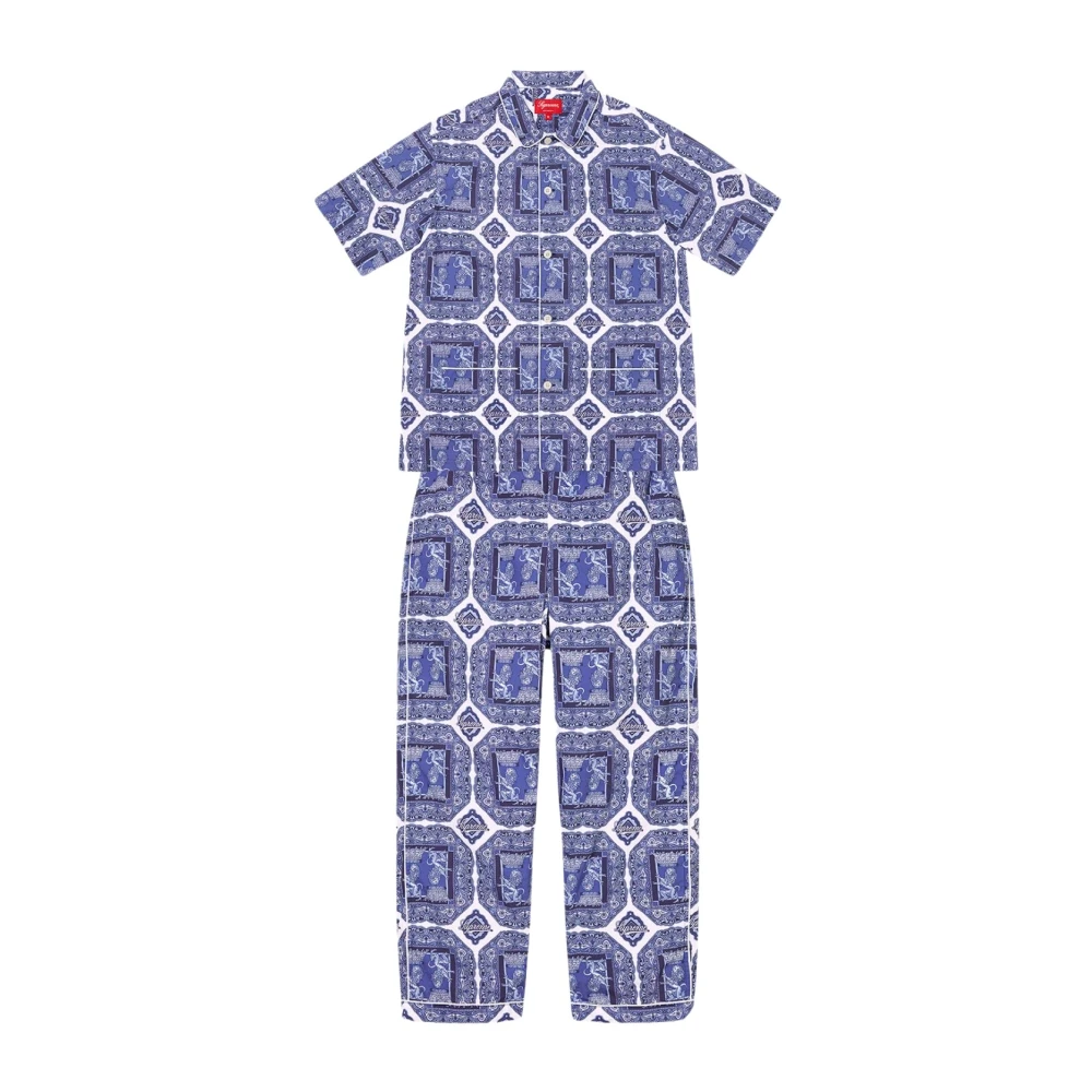 Supreme Blauw Regency Pyjamaset Beperkte Oplage Blue Heren