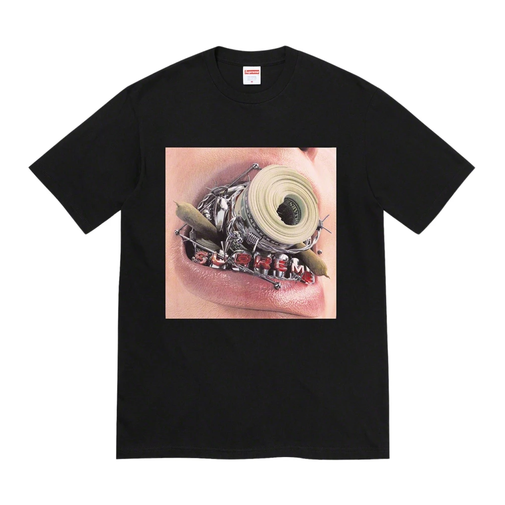 Supreme Klassieke Zwarte Bretels Tee Limited Edition Black Heren