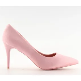 Suède hoge hakken Candy Shop roze LEI-90 Pink