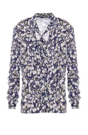 Sweet Flower Blouse Blue