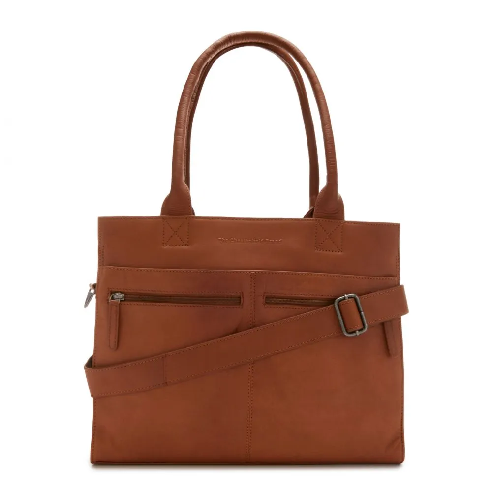 The Chesterfield Brand Elody Cognac Leather Diaper Bag