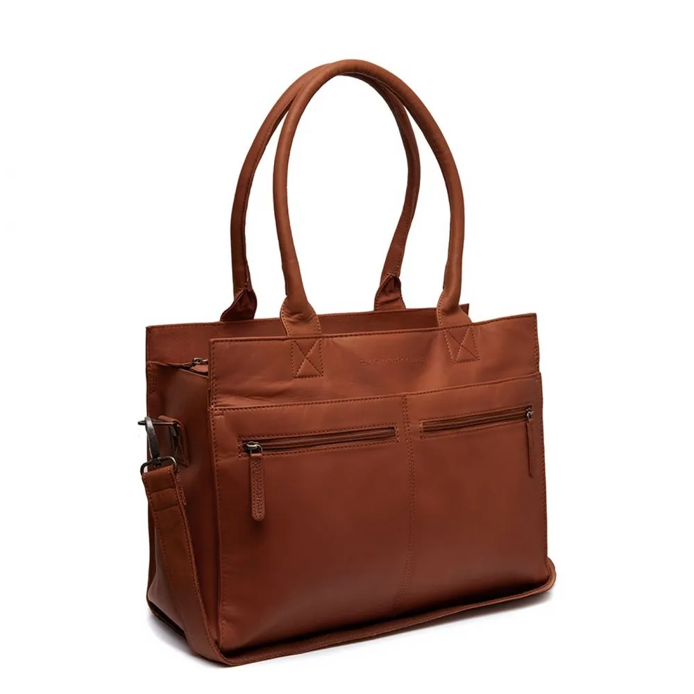 The Chesterfield Brand Elody Cognac Leather Diaper Bag